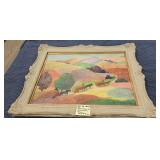 EXPRESSIONIST LANDSCAPE OIL PAINTING ON CANVAS
