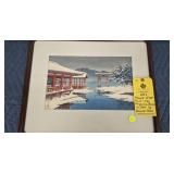 THE MIYAJIMA SHRINE IN SNOW - HASUI KAWASE - 18"