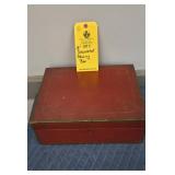 DECORATED SEWING BOX - 13"