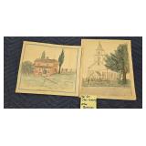 (2 DRAWINGS) 1902 ELLEN BJORKGREN