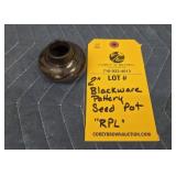 BLACKWARE POTTERY SEED POT - RPL - 2"