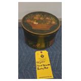 HAND PAINTED LIDDED PANTRY BOX - 9.5"