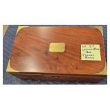 WALNUT - BRASS BOX - THOMAS BISHOP 16"