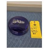 COBALT TRINKET BOX - 7"