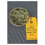 JAPANESE PLIQUE-A-JOUR ENAMEL BOWL - 5"