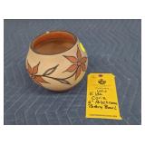 HILDA CORIZ POLYCHROME POTTERY BOWL - 6"