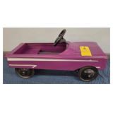 1960S PURPLE PEDAL CAR