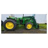 JOHN DEERE 2350 TRACTOR WITH ATTACHMENTS