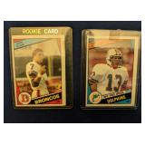 JOHN ELWAY & DAN MARINO ROOKIE CARDS