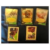 (5) FOOTBALL CARDS