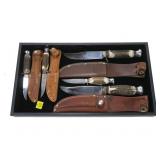 5- Solinger knives: 4 with sheaths: Robert Klass