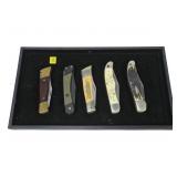 5- Folders: Kabar; SCC; Schrade; Puma and