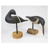 2- Richard Morgan shore birds: 10" and 8"