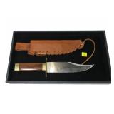 CVA 11 3/4" bowie knife with sheath and 7 1/4"