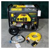 9000-watt Champion dual fuel generator, New!