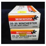 2- Boxes Winchester .25-35 Winchester 117-grain