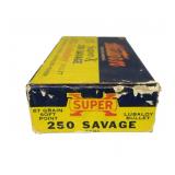Vintage box of Western Super-X .250 Savage