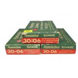 3- Boxes Remington .30-06 Springfield cartridges