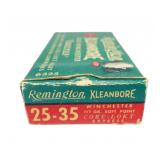 Box of Remington .25-35 Winchetser 117-grain