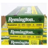 35- Boxes Remington 12 Ga. 2 3/4" 00 Buckshot