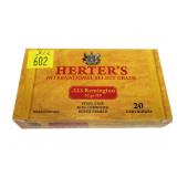 12- Boxes of Herters .223 REM 62-grain