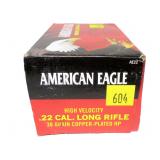 Brick of 500 American Eagle .22 LR hollow point
