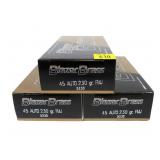 3- Boxes of Blazer brass .45 Auto 230-grain FMJ