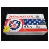 Box of Winchester .45 Auto 230-grain FMJ