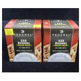 2- Boxes of 550 rounds Federal .22 LR hollow point