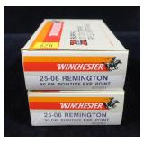 2- Boxes of Winchester .25-06 REM 90-grain