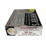 Box of Herters .300 Savage 150-grain SP
