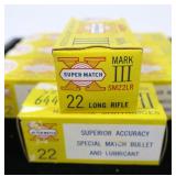 8- Boxes of Western Super Match Mark III .22 LR