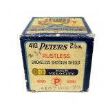 Box of Peters .410 Ga. 2.5" No. 7.5 shot shells