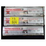 16- Boxes of Winchester 20 Ga. 2.75" BR sabot