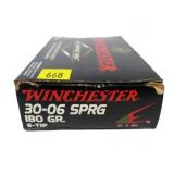 Box of Winchester Supreme .30-06 SPRG 180-grain