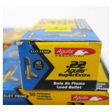 5- Boxes of Aguila .22 LR cartridges