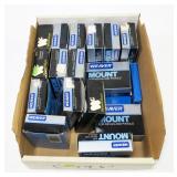 Lot, Weaver mounts in boxes