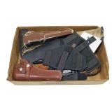 Lot, holsters, pistol rugs