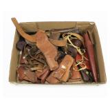 Lot, leather holsters