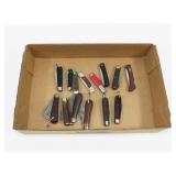 Lot, 14 pocket knives in various condition: Klein,