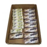 Lot, 17 pocket knives in boxes: 8-Frost Cutlery