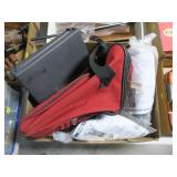 Lot, full body harness, bag, pistol case