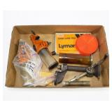 Lot, Lyman powder measures, Case lube pad