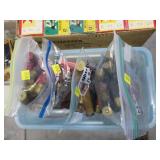 Lot, assorted sizes loose shotgun shells in bags