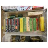 Lot, 10 small boxes 12 Ga. ammo, some