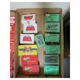 Large lot opened boxes of 6.5 bullets: Remington,