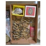 Lot, used brass: .35 REM, .41 Mag.