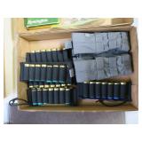 Lot, 12 Ga. shotgun shells in ammunition pouches