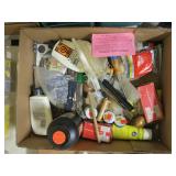 Lot, black powder supplies: powder, solvent, lead