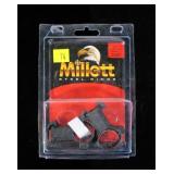 Millet AL0072 rings 1" extra high AR 15, flat top